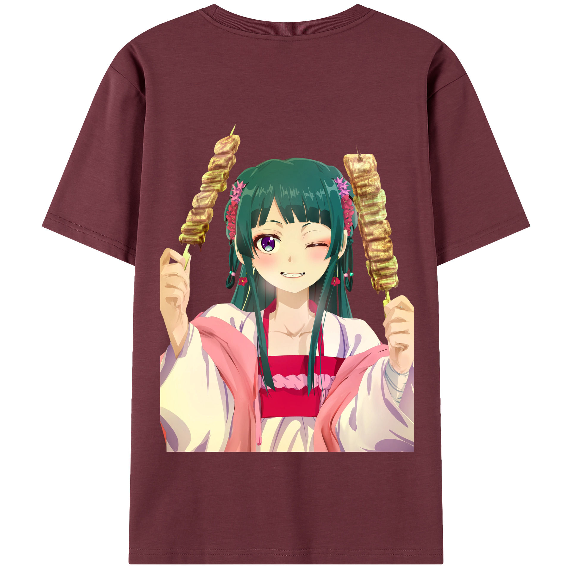 （画像用） 薬屋のひとりごと The Apothecary Diaries 綿100％半袖Tシャツ（背面プリント）